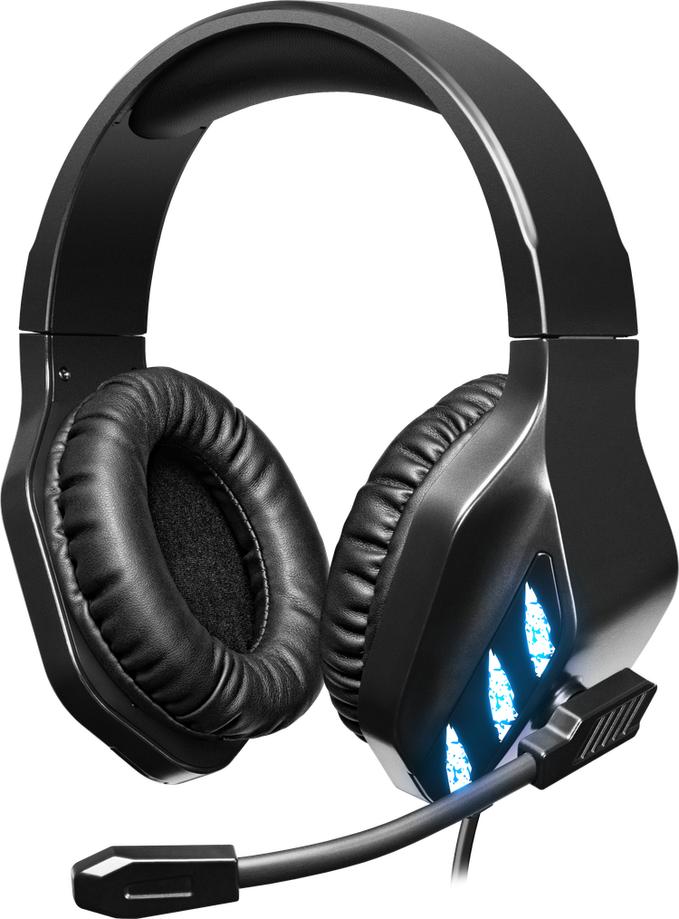 Ігрові навушники Defender Rival 2.2м з мікрофоном та підсвічуванням (Чорний)
