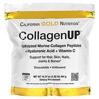 California Gold Nutrition CollagenUP Marine Hydrolyzed Collagen + Hyaluronic Acid + Vitamin C 464 g
