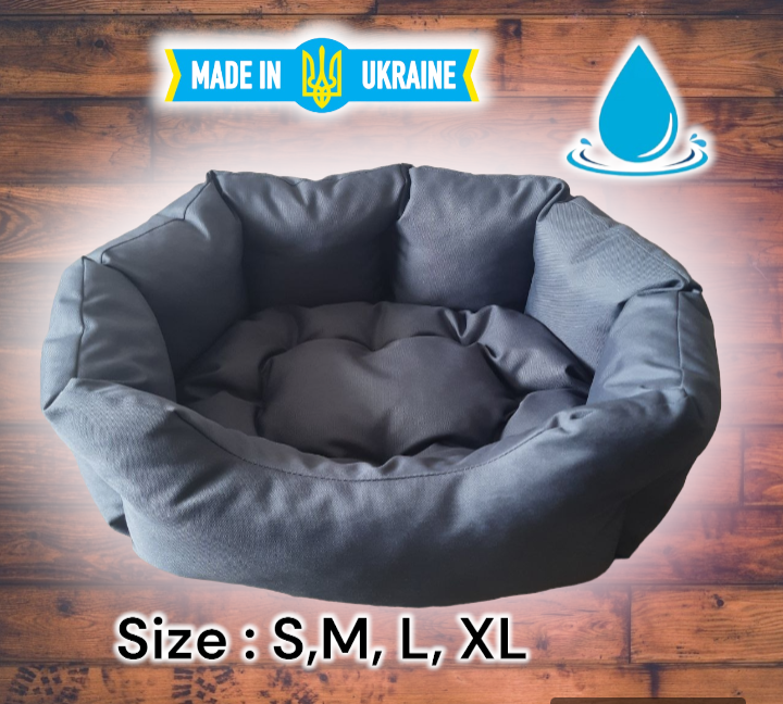 Лежанка для Собак и Котов 40х30см Серый Лежак для Маленьких Собак и ...