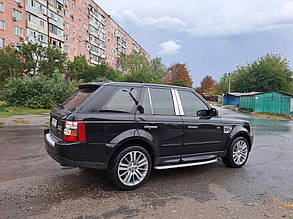 Молдинг на дверні стійки (нерж) для Range Rover Sport 2005-2013рр