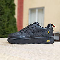 Кроссовки Air Force 1 LV8 черные с оранжевым 40-41р. MEGA SALE