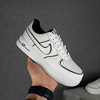 Кроссовки Air Force 1 '07 Белые с чёрным