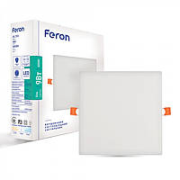 Светильник встраиваемый безрамочный LED Feron AL702 9W 4000K 230V IP20 светодиодный потолочный