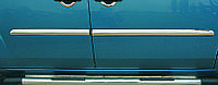 Молдинг дверной (4 шт, нерж.) Carmos - Турецкая сталь для Fiat Doblo I 2001-2005 гг