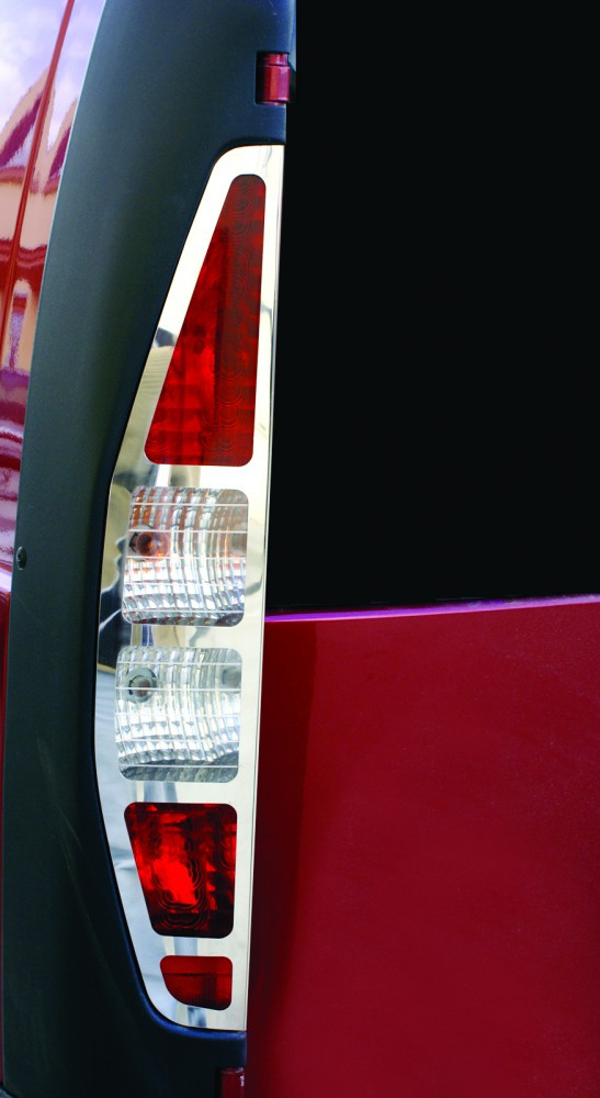 Накладка на стопы (2 шт, нерж.) Carmos - Турецкая сталь для Fiat Doblo I 2001-2005 гг - фото 1 - id-p1891200603