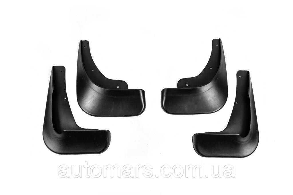 Бризковики Premium (без порогів, 4 шт) для Mitsubishi Lancer X 2008- рр, фото 1