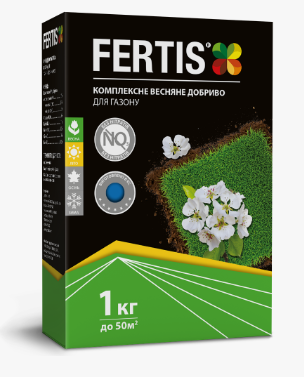 Комплексне мінеральне добриво для газону Fertis NPK 17.6.11+мікроелементи, 1 кг