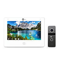 Комплект видеодомофона Neolight NeoKIT HD Pro WF Graphite: видеодомофон 7" с Wi-Fi с детектором движения и 2