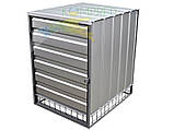 Короб-шафа для генератора сірий 600х600х800 Kompred OL437/2, фото 6