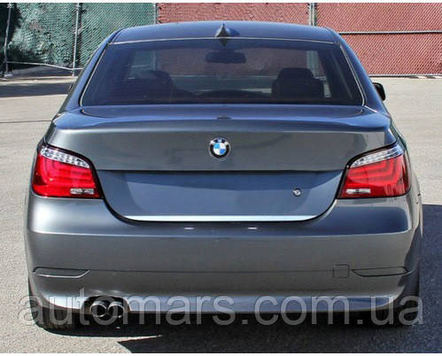 Кромка багажника (нерж.) для BMW 5 серия E-60/61 2003-2010 гг - фото 1 - id-p1891220950