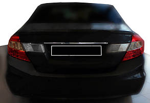 Накладка над номером (нерж) для Honda Civic Sedan IX 2011-2016 рр