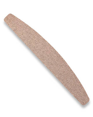 Пилка для нігтів човник на дерев'яній основі 100/100 пилочка для манікюру напівмісяць дерев'яна для нігтів