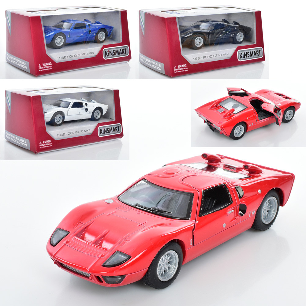 Машинка заліз. інерц. KINSMART 1966 Ford GT40 MKII 5427W