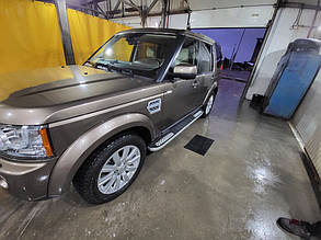 Бокові пороги Tayga V2 (2 шт., алюміній) для Land Rover Discovery IV