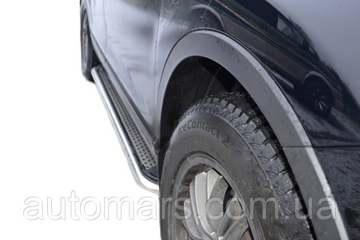 Бокові пороги Maydos V2 (2 шт., нерж) для Mercedes GL сlass X164 2006-2012 рр, фото 1