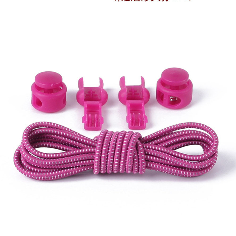 Шнурки для взуття 2Life універсальні, еластичні 100см Рожевий