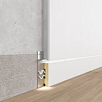 Плінтус прихованого монтажу 60 мм SVP-106 (2600 мм), без покриття