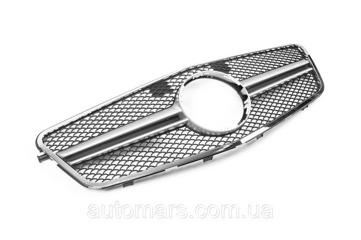 Передня решітка AMG Silver (2009-2012) для Mercedes E-сlass W212 рр, фото 1