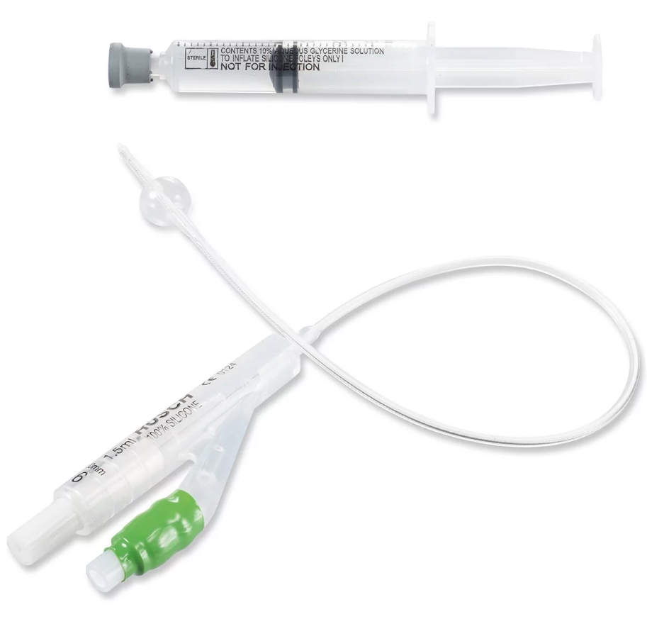 Катетер 2х ходовий, силікон зі шприцом, розмір 20 - Teleflex 178000-000200, фото 1