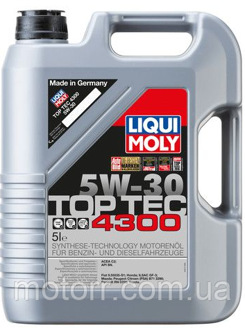 Моторна олива LIQUI MOLY SAE 5W-30 TOP TEC 4300 /  5л