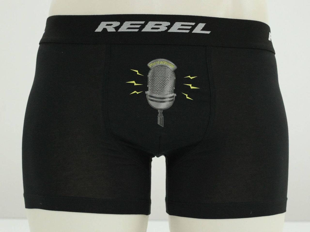 Труси чоловічі боксери Rebel чорний 13928