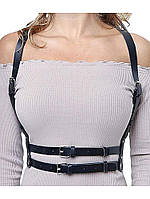 Классическая портупея из экокожи люкс качества кожаные ремни на тело