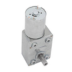 Мотор-редуктор черв'ячний JGY-370-24V-50RPM (24 В, 1 Вт, 50 об/хв), фото 3