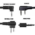 Активні навушники з мікрофоном PROTAC VII Black + Тангента PTT (ZP125), фото 10