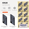 KNUX160405L-11 LF6018 (сталь+нерж. сталь) Твердосплавна пластина для токарного різця, фото 7