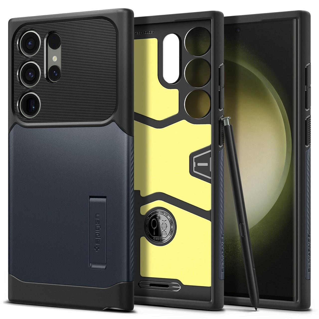 Чохол Spigen для Samsung Galaxy S23 Ultra - Slim Armor, Metal Slate (ACS05640)