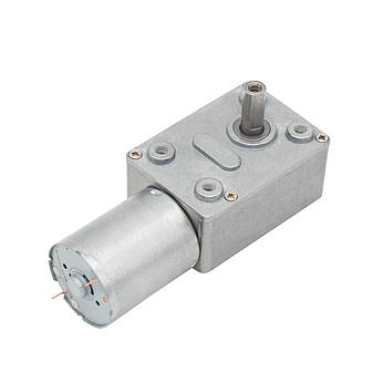 Мотор-редуктор черв'ячний JGY-370-24V-40RPM (24 В, 1 Вт, 40 об/хв), фото 1
