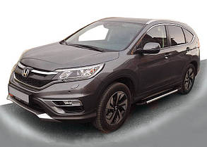 Бокові пороги Duru (2 шт., алюміній) для Honda CRV 2017-2022 рр