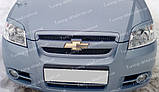Вії Шевроле Авео Т250 (накладки на передні фари Chevrolet Aveo 3 T250), фото 5