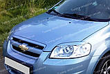 Вії Шевроле Авео Т250 (накладки на передні фари Chevrolet Aveo 3 T250), фото 6