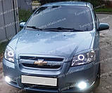 Вії Шевроле Авео Т250 (накладки на передні фари Chevrolet Aveo 3 T250), фото 2