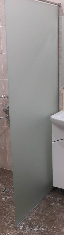 Бічні/задні стінки (перетинки) з матованого скла в кабіну душа, фото 1