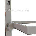 Дуга до стійка TETRAGON із перфорацією для білизни. Р 600х400мм, 20х10х1.5мм із гнутим зачепом., фото 5