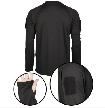 Термоактивна Чорна Сорочка Mil-Tec tactical d/r 11082002-XL