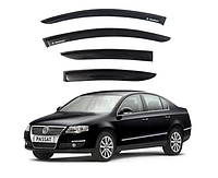 Дефлекторы окон ветровики Volkswagen Passat B6 сед 2005-2010 (скотч) AV-Tuning