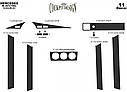 Накладки на панель (11 дет.) дерево для Mercedes W201 (190) 1982-1993 рр, фото 6
