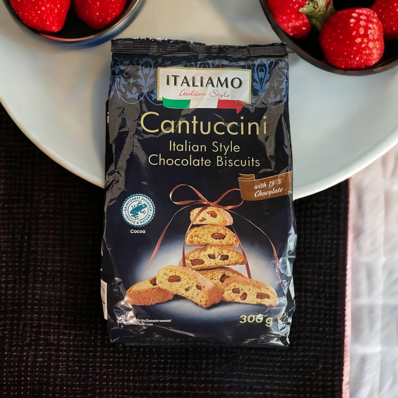 Печиво Italiamo Cantuccini Biscuits з шоколадом 300 г, Італія  (ID#1891302064), цена: 94.50 ₴, купить на
