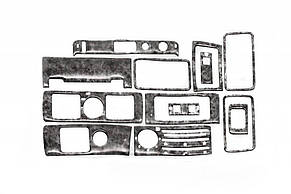 Накладки на панель 1993-2002 (під титан) для Volvo FH12