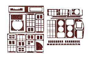Накладки на панель 1995-2004 (під дерево) для Scania 4 серія рр