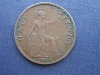 Монета 1/2 пол пенни Великобритания 1928