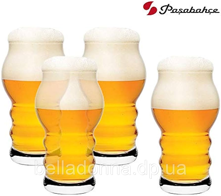 Набір фужерів для пива (4 шт.) 430 мл Pasabahce 420685 Pub Craft