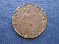 Монета 1/2 пол пенни Великобритания 1935