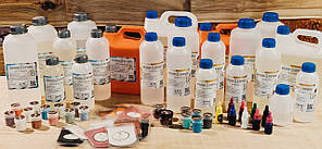 Епоксидна смола  26 кг для об'ємної заливки слейбів 50 мм.