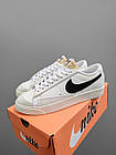 Кросівки чоловічі Nike Blazer Low '77 vintage white білі шкіряні кеди Найк Блейзер, фото 6