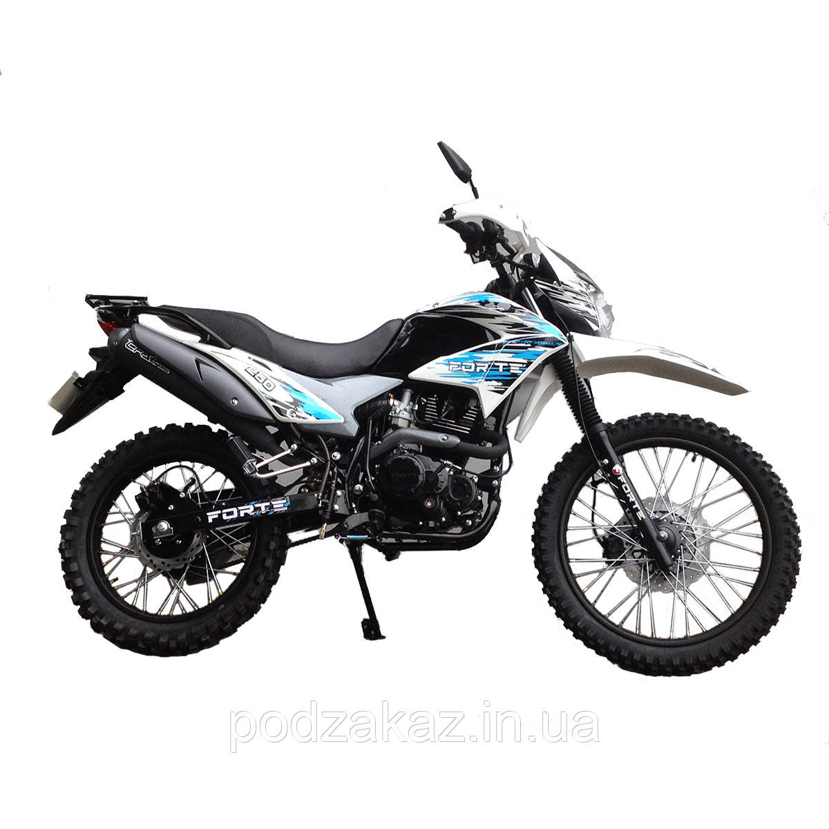 Мотоцикл FORTE CROSS 250 (біло-синій) HLZ, фото 1