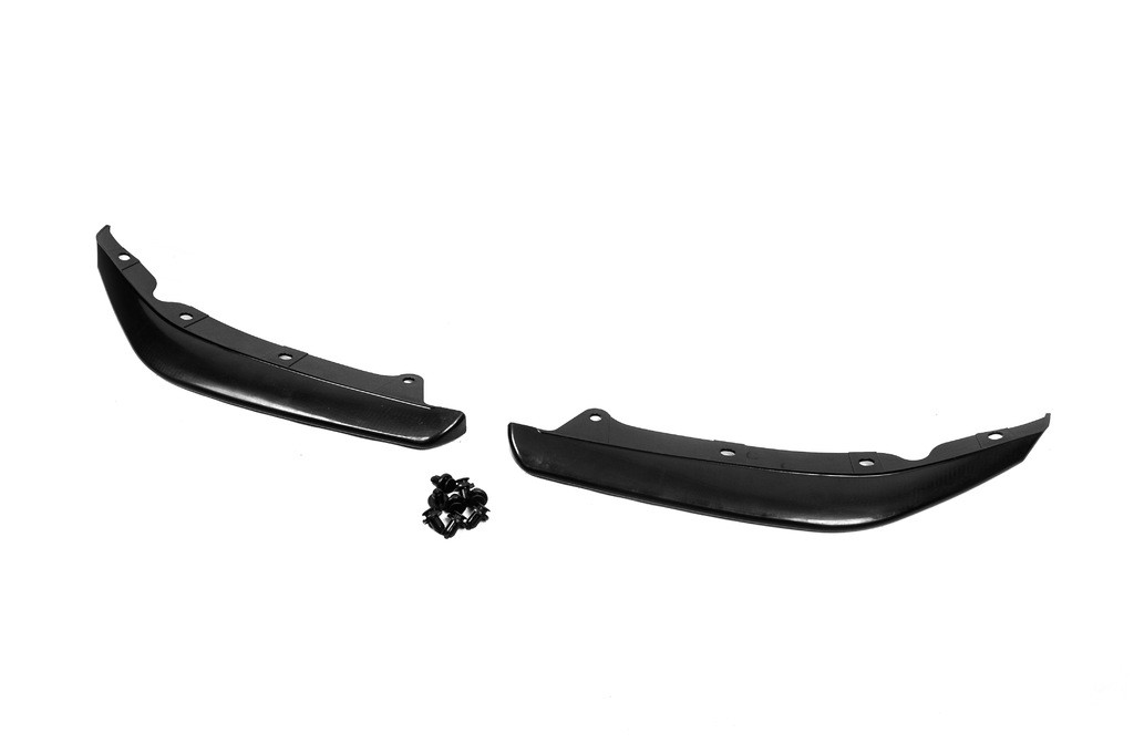 Флап накладки на задній бампер (2 шт, чорні) для Honda Civic Sedan X 2016-2021 рр - фото 3 - id-p1891276293